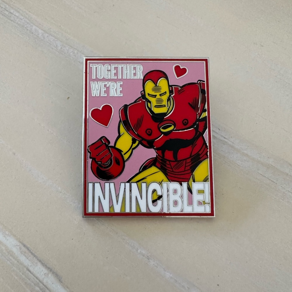 Iron Man valentine pin